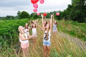 Children party outdoors