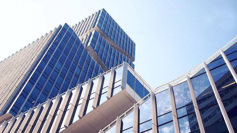 A commercial building.
