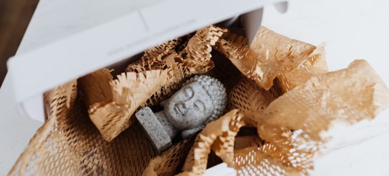 Granite Buddha in a box