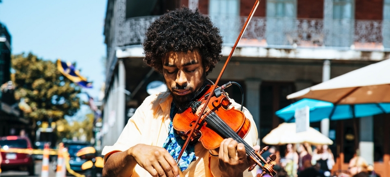 a street musician