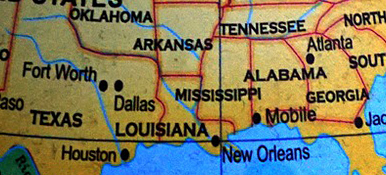 map of Mississippi