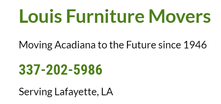 Louis Furniture Movers company logo