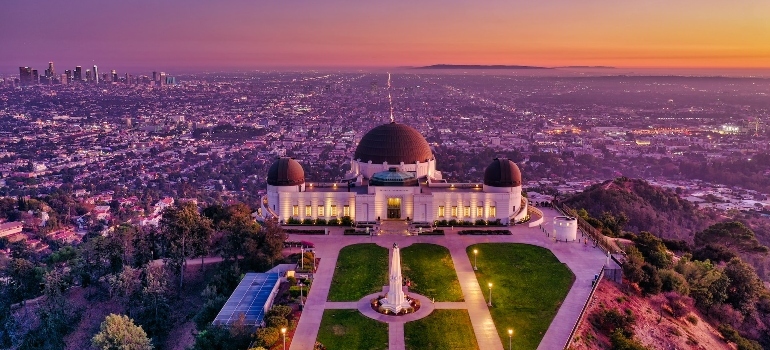 Griffith Observatory right after the sun went down - Moving from Philadelphia to Los Angeles.