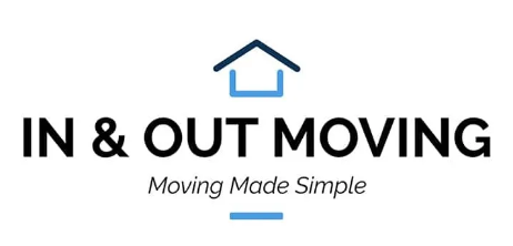 In and out moving company logo