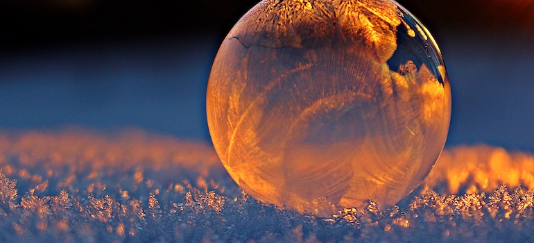 Clear glass sphere