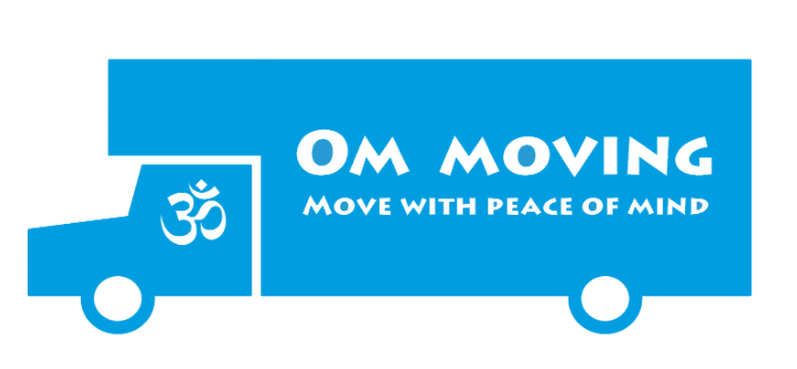 Om Moving company logo
