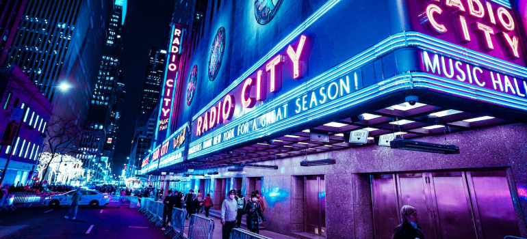 Radio City Hall,place to visit after moving from Tennessee to New York