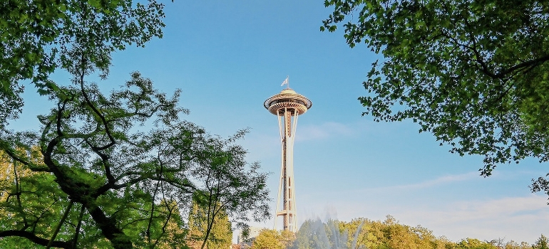 The view of the Space Needle you can enjoy after moving from NYC to Seattle
