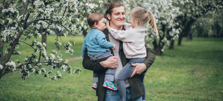 A family in the park