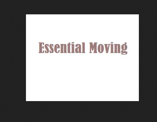 Essential Moving company logo