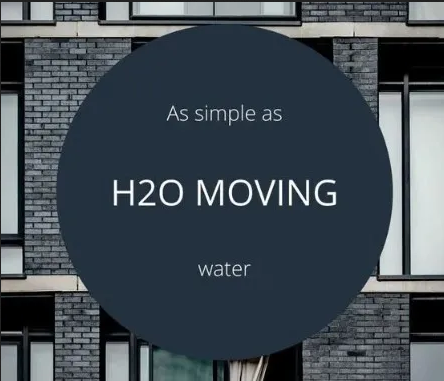 H2O Moving company logo