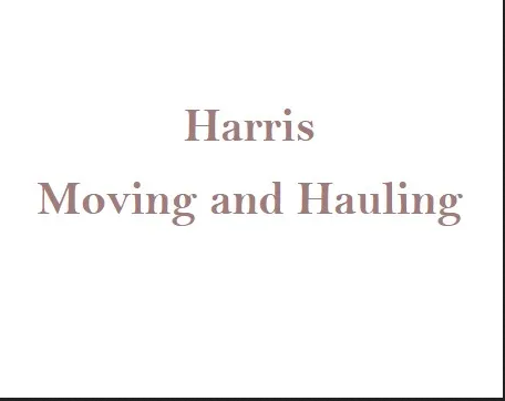 Harris Moving and Hauling company logo