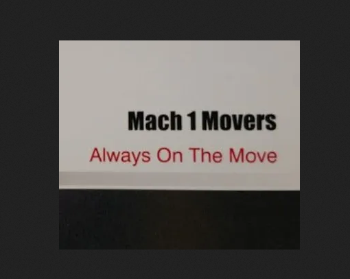 Mach 1 Movers company logo