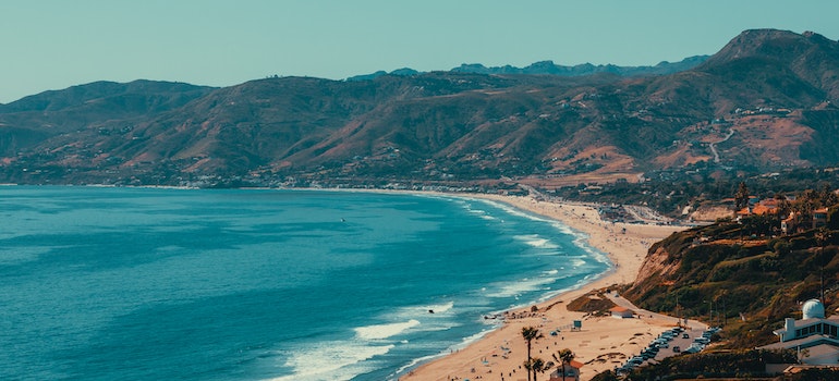 View of Malibu Beach in Los Angeles