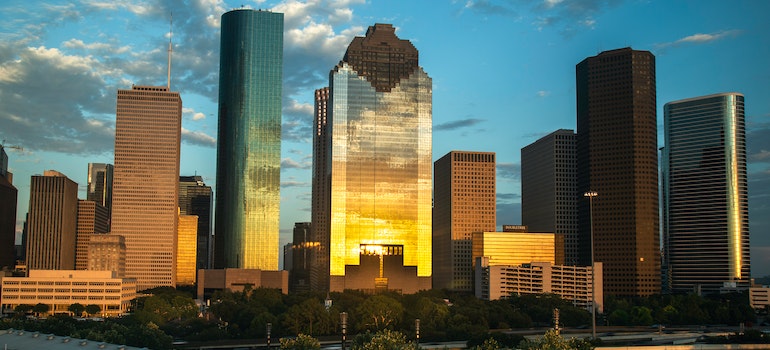 A photo of Houston, one of many low-tax states and cities