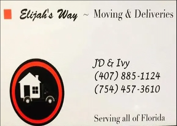 Elijah’s Way Moving & Deliveries company logo