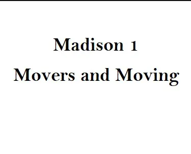 Madison 1 Movers and Moving company logo