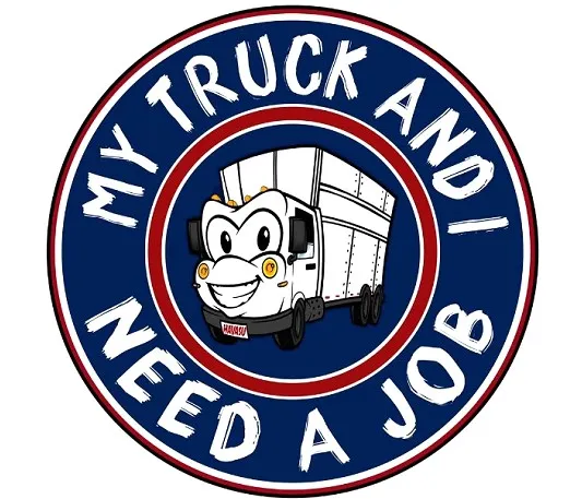 My truck and I need a job logo