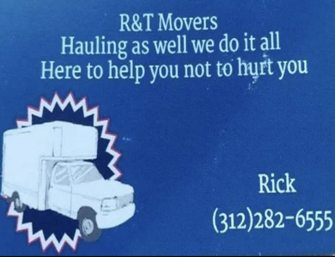 R&T Moving company logo