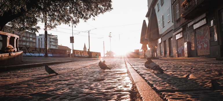 Cobbled streets New Bedford 