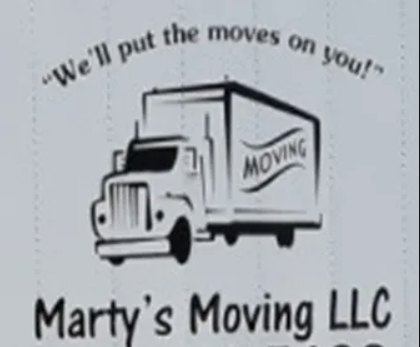 Marty's Moving company logo