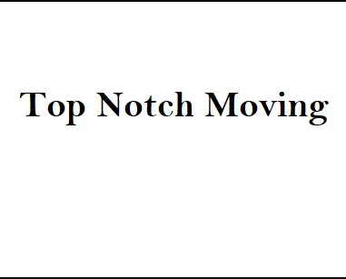 Top Notch Moving company logo
