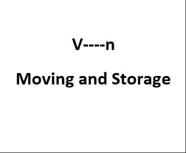 V----n Moving and Storage company logo