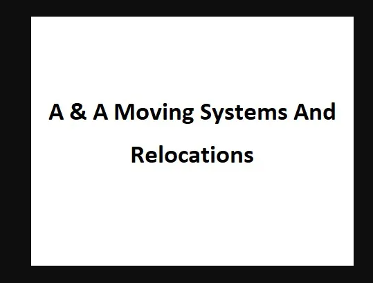 A & A Moving Systems And Relocations company logo