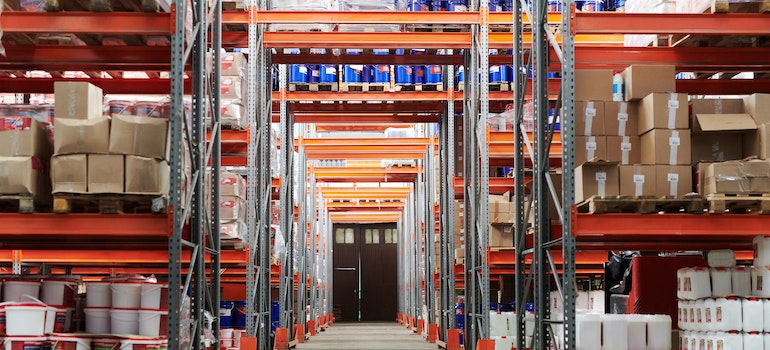 business inventory in a warehouse