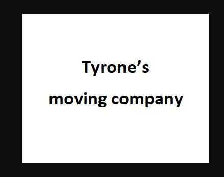 Tyrone’s moving company logo