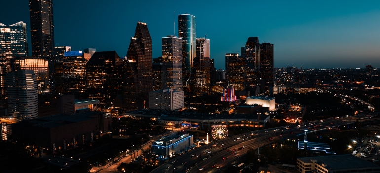 Picture of Houston at night