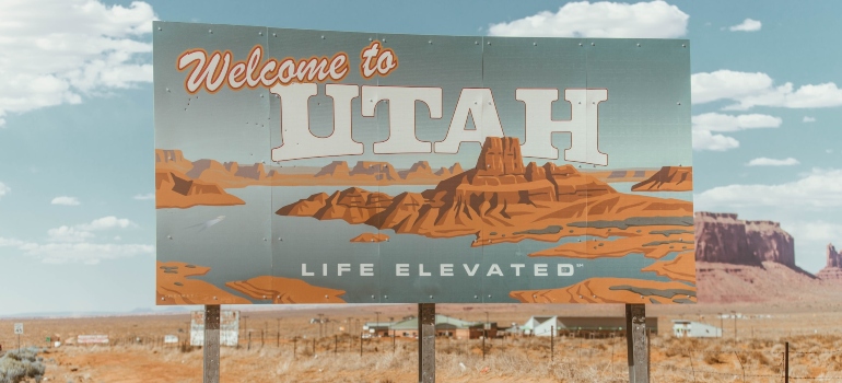 Picture of a sign in Utah 