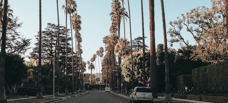 a street in LA