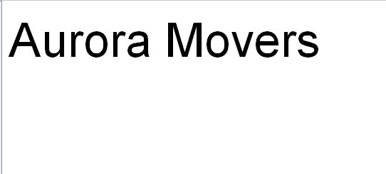 Aurora Movers company logo