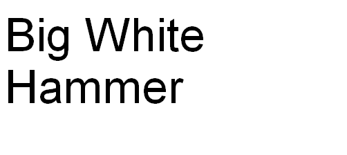 Big White Hammer company logo