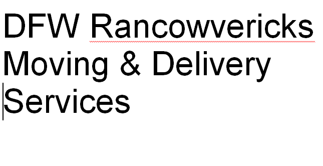 DFW Rancowvericks Moving & Delivery Services company logo