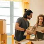 a couple preparing for moving from Baltimore to Charlotte