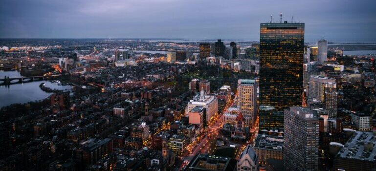 Buildings and streets of Boston, the city that answers where New Yorkers are moving to